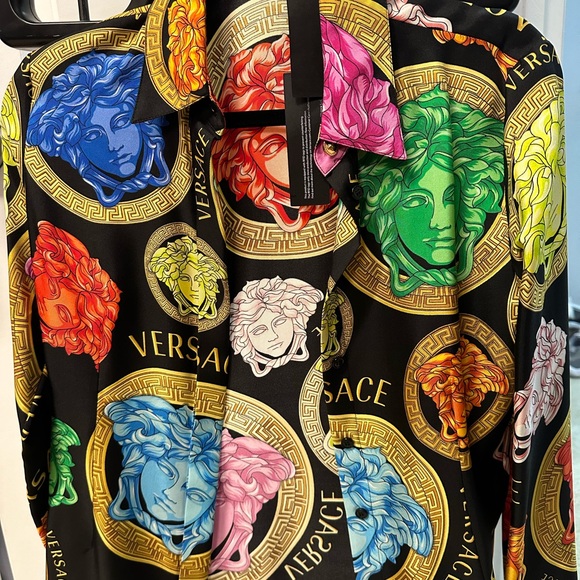 Medusa Amplified Silk Button-up long sleeve black size 36 - Picture 2 of 6